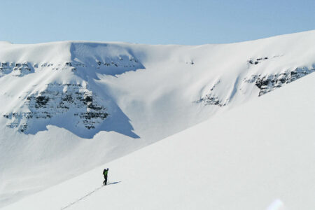 Ski touring in Iceland