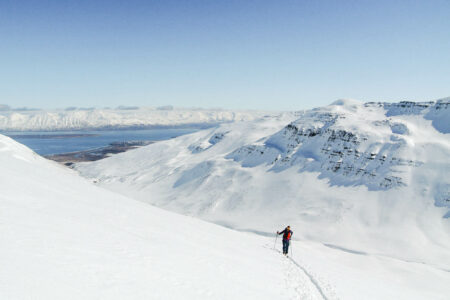 Ski touring in Iceland