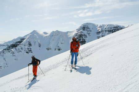 Ski touring in Iceland