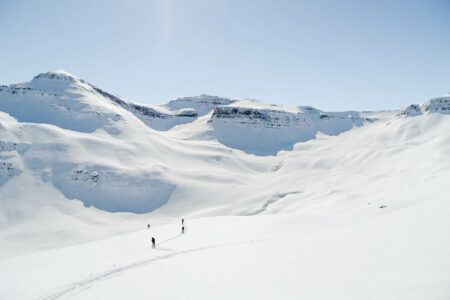 Ski touring in Iceland