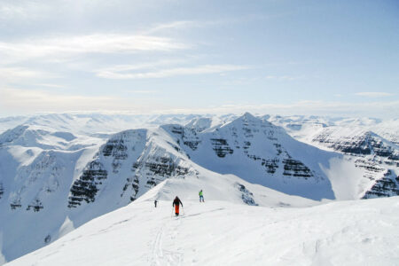 Ski touring in Iceland