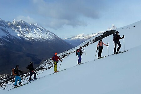 Ski mountaineering in Patagonia